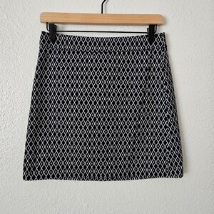 GG Blue Stretch Golf  Womens SKORT Skirt Pockets Faux Wrap White/black  Size 0
